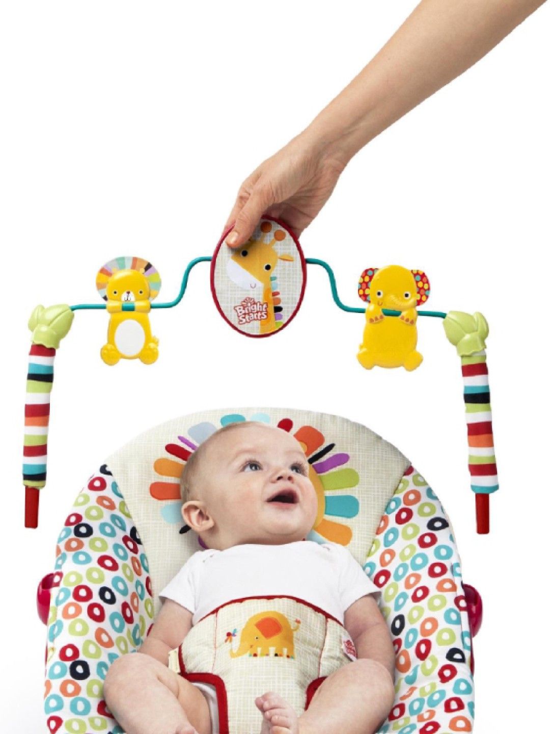 Bright Starts Playful Pinwheels Bouncer edamama